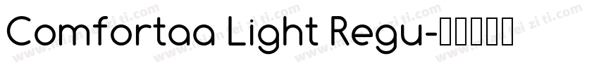 Comfortaa Light Regu字体转换